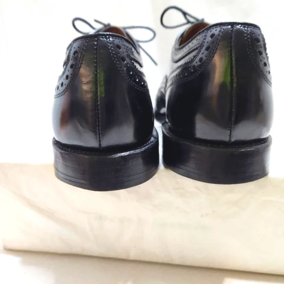 ALLEN EDMONDS BLACK DRESS SHOES SIZE 9.5 - Picture 4 of 14